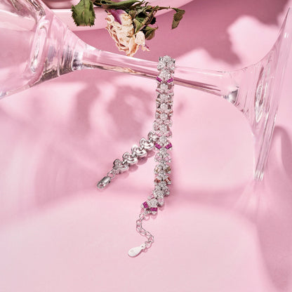 [Royal Jewellery]Dainty Exquisite Flower Shape Daily Bracelet