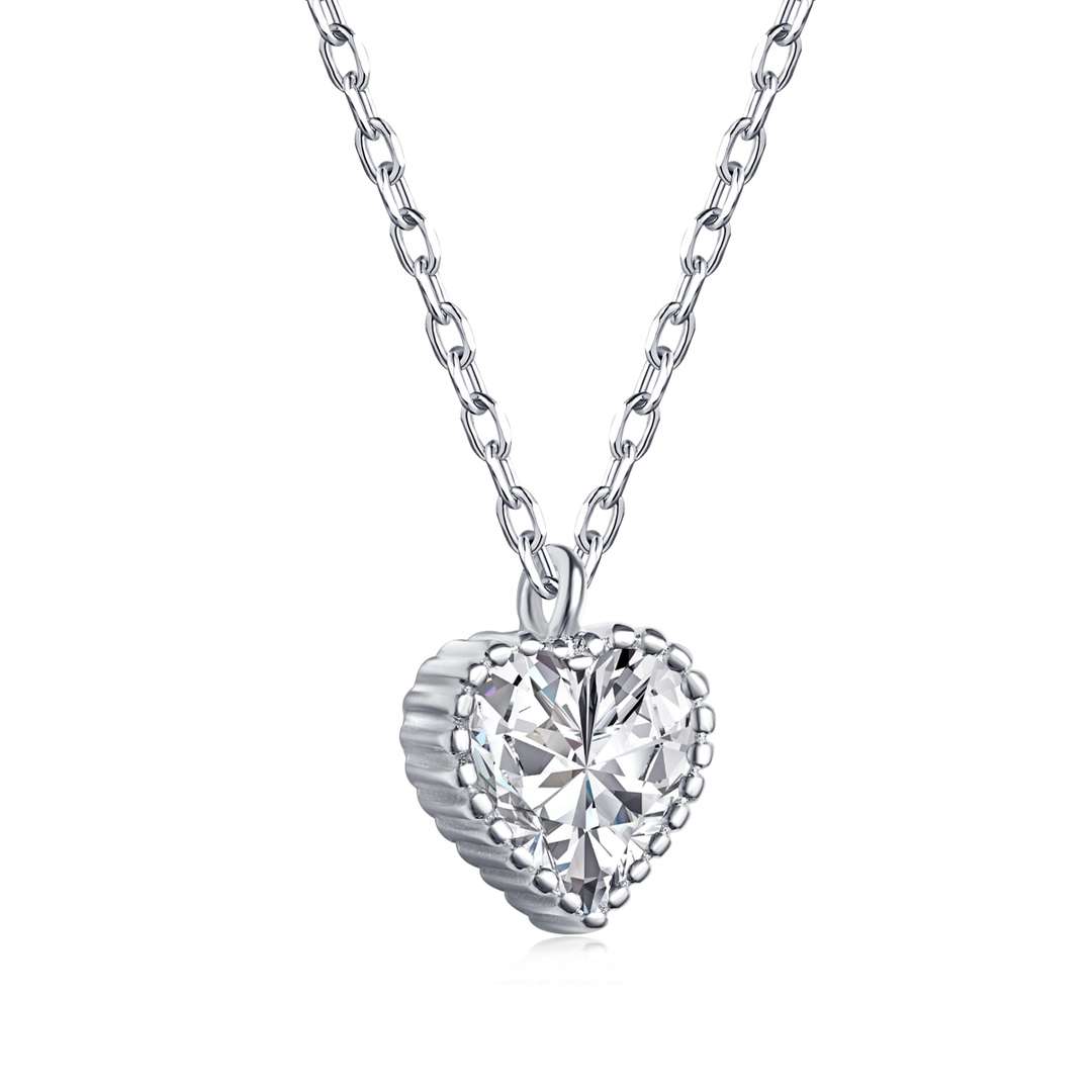 [Royal Jewellery]Ornate Heart Shape Necklace