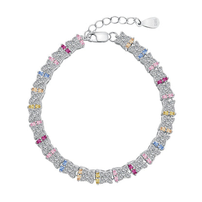 [Royal Jewellery]Unique Colorful Flower Shape Daily Bracelet