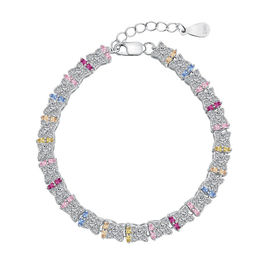 [Royal Jewellery]Unique Colorful Flower Shape Daily Bracelet