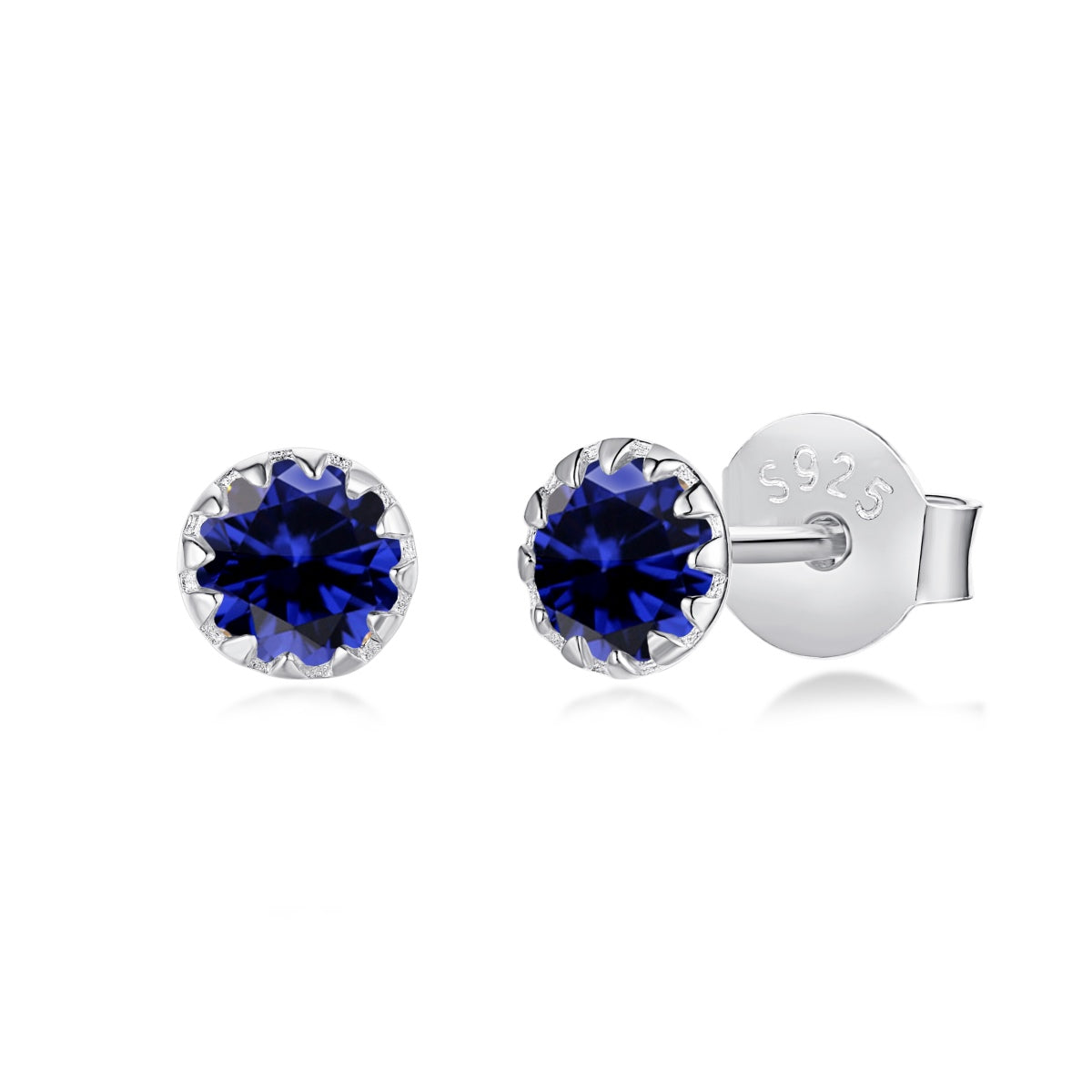 [Royal Jewellery]Sparkling Colorful Round Shape Earrings
