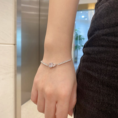 [Royal Jewellery]Dazzling Unique Multi Shape Lover Bracelet