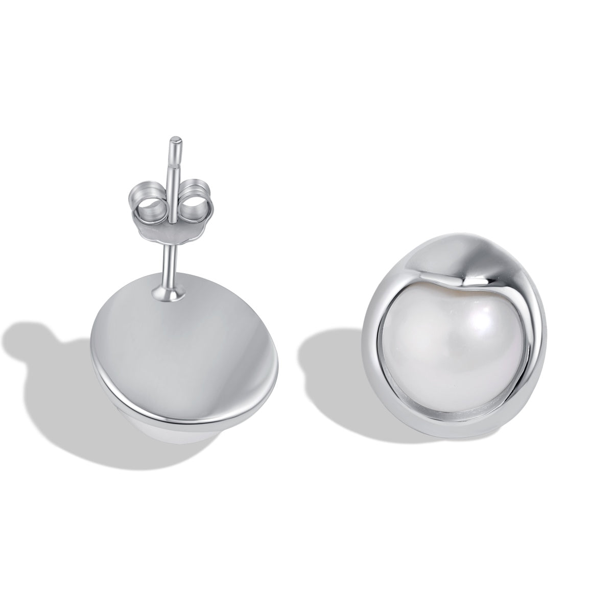 [Royal Jewellery]Dainty Bread Pearl Earrings