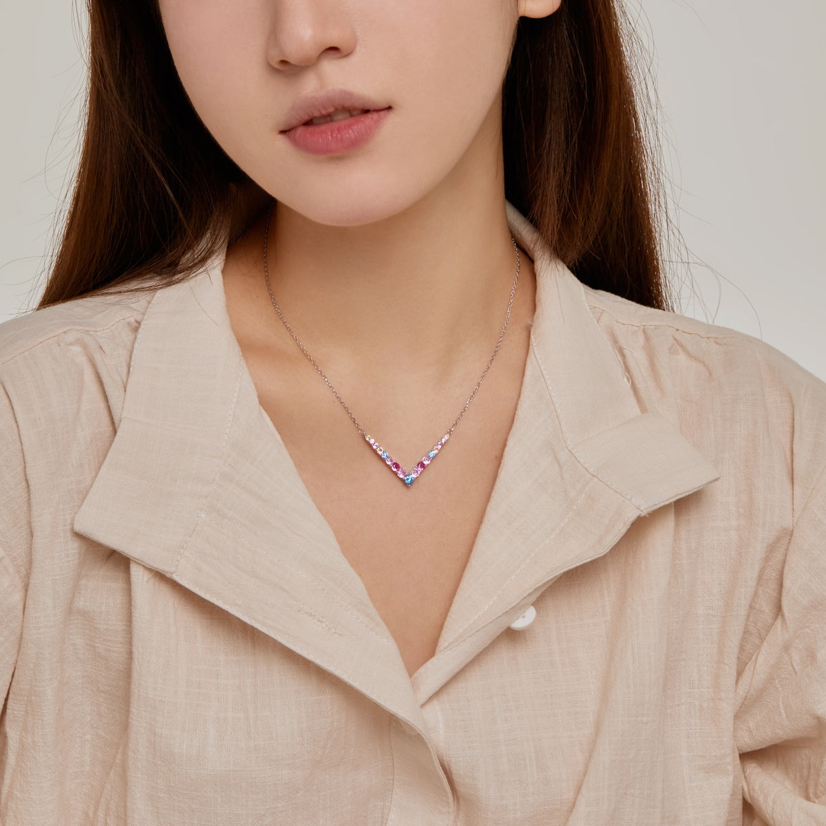 [Royal Jewellery]Ornate Round Cut Necklace