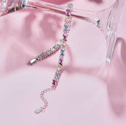 [Royal Jewellery]Ornate Sparkling Multi Cut Party Bracelet