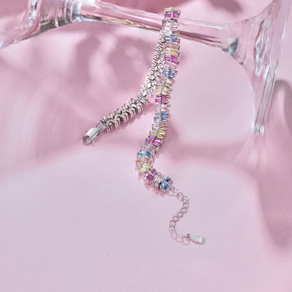 [Royal Jewellery]Sparkling Exquisite Multi Cut Party Bracelet