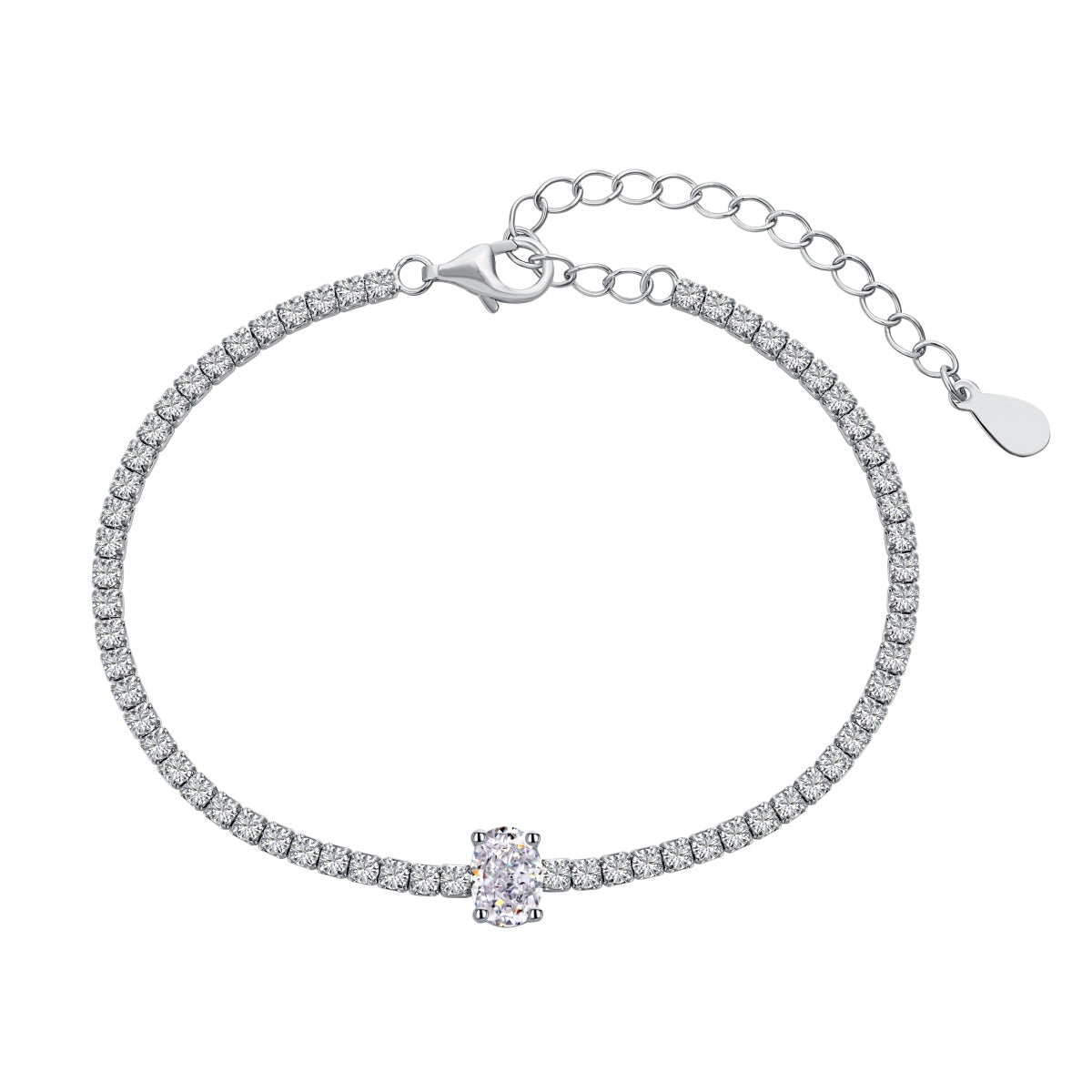 [Royal Jewellery]0.75 Carat Exquisite Oval Cut Daily Bracelet