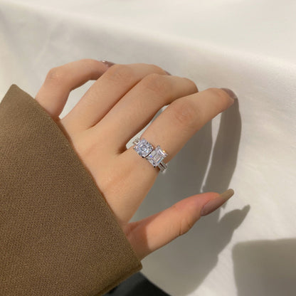 [Royal Jewellery]2.0 Carat Scintillating Ornate Radiant Cut Party Ring
