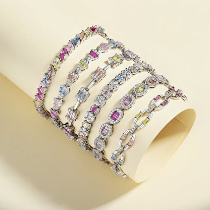 [Royal Jewellery]Radiant Water Drop Shape Daily Bracelet