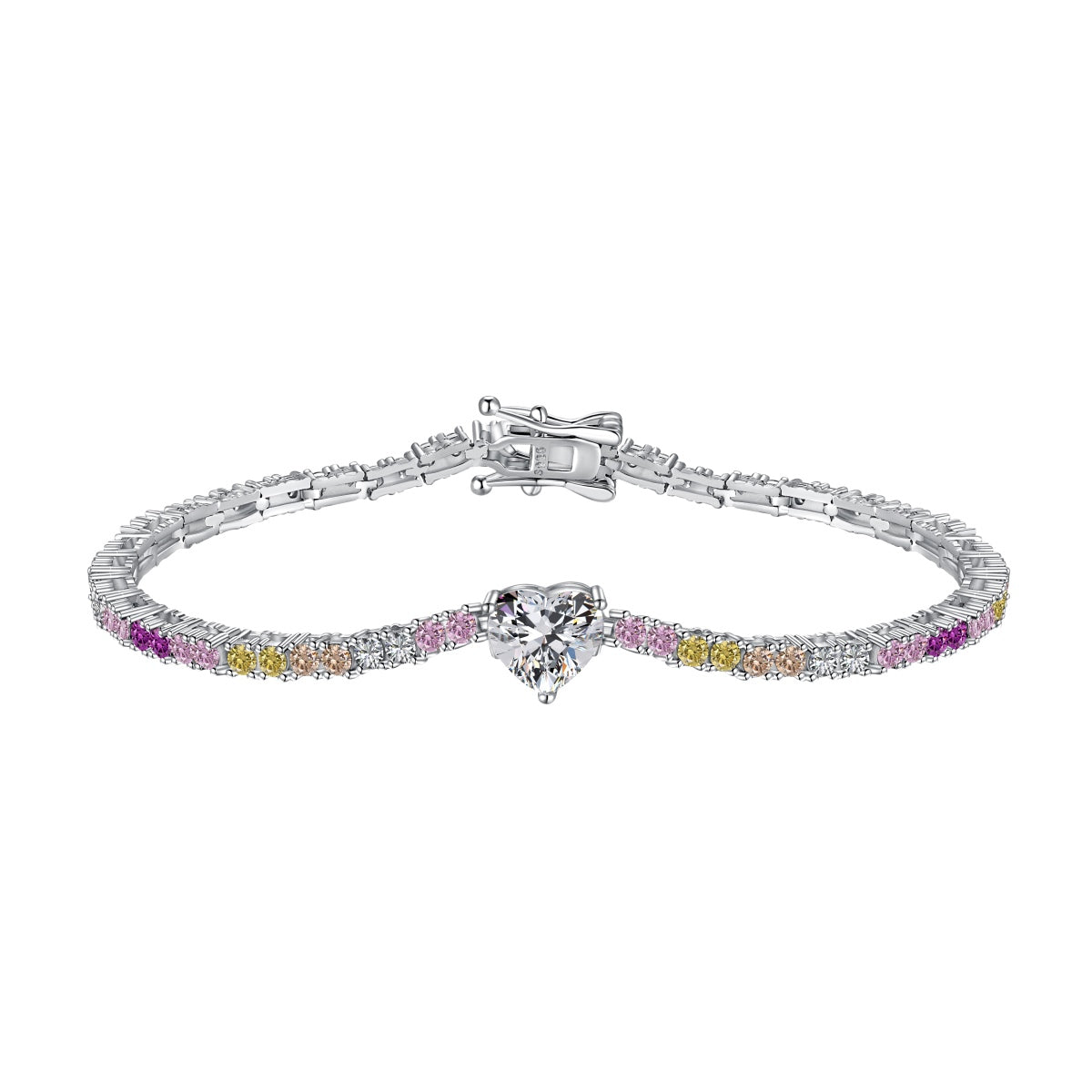 [Royal Jewellery]Delicate Romantic Heart Shape Lover Bracelet