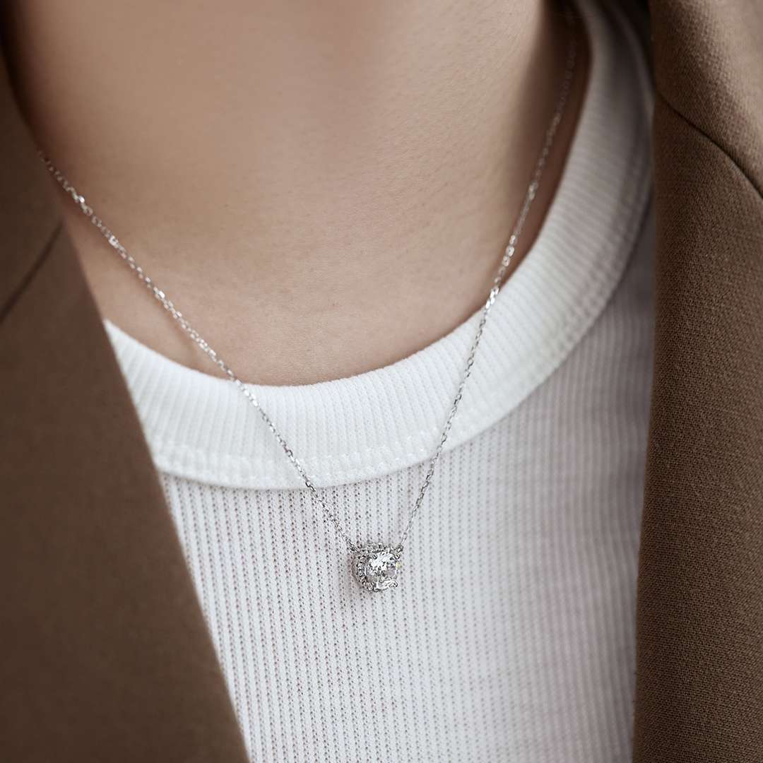 [Royal Jewellery]Luxurious Round Cut Necklace