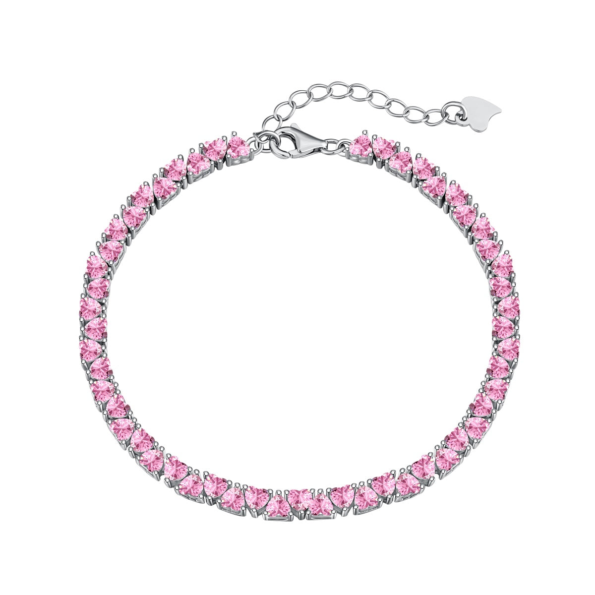 [Royal Jewellery]Dazzling Romantic Heart Shape Lover Bracelet