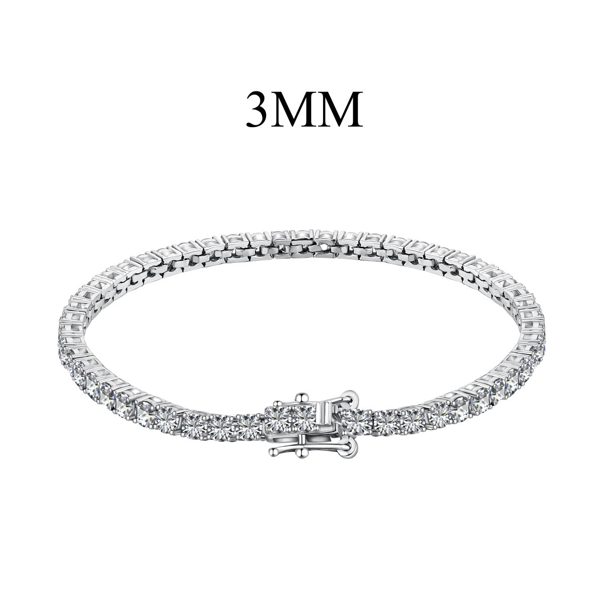 [Royal Jewellery]Radiant Colorful Round Cut Party Bracelet