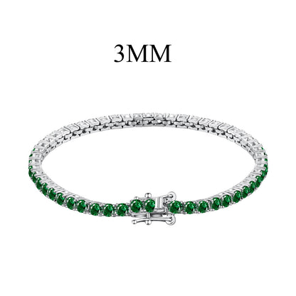 [Royal Jewellery]Radiant Colorful Round Cut Party Bracelet