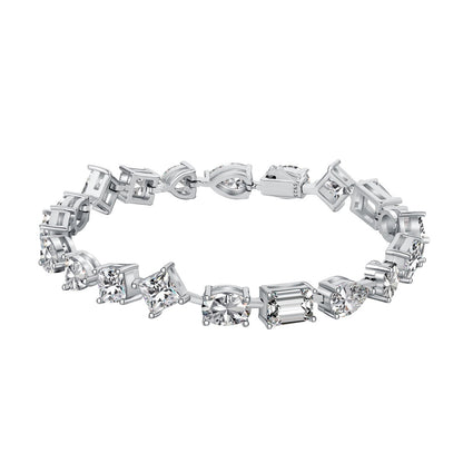 [Royal Jewellery]Unique Exquisite Multi Cut Daily Bracelet