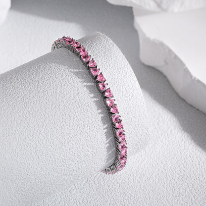 [Royal Jewellery]Dazzling Romantic Heart Shape Lover Bracelet