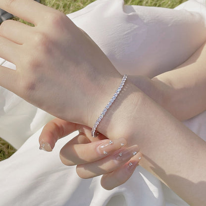 [Royal Jewellery]Radiant Colorful Round Cut Party Bracelet