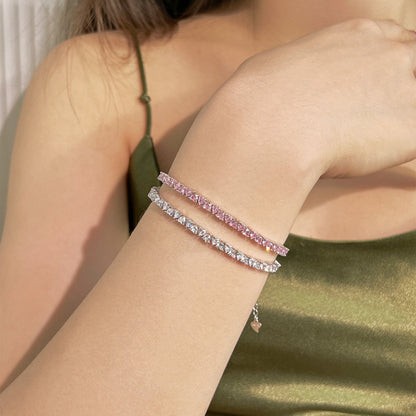 [Royal Jewellery]Dazzling Romantic Heart Shape Lover Bracelet