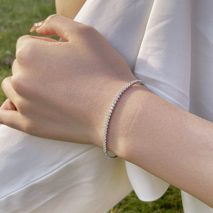 [Royal Jewellery]Radiant Colorful Round Cut Party Bracelet