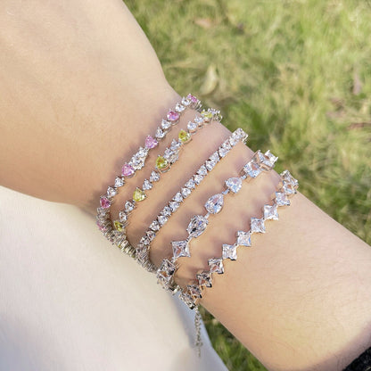 [Royal Jewellery]Unique Exquisite Multi Cut Daily Bracelet