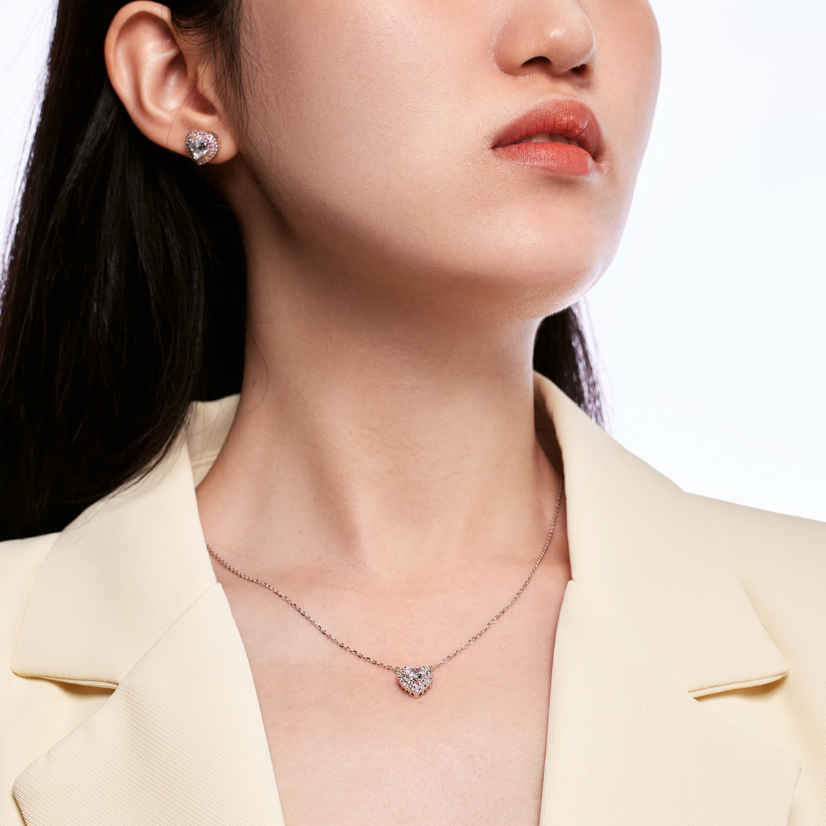[Royal Jewellery]Exquisite Heart Shape Necklace