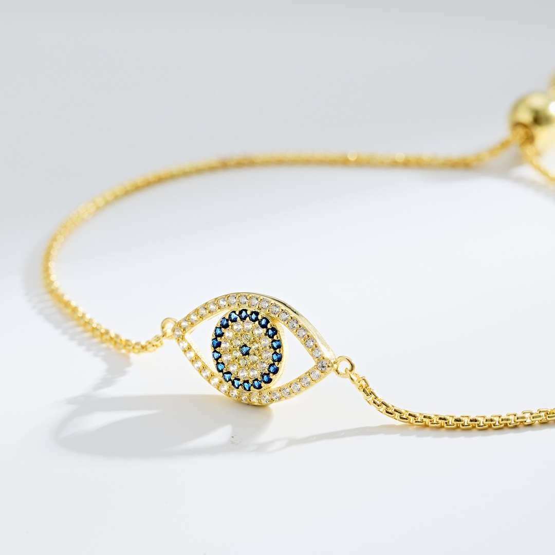 [Royal Jewellery]Dazzling Eye Shape Necklace