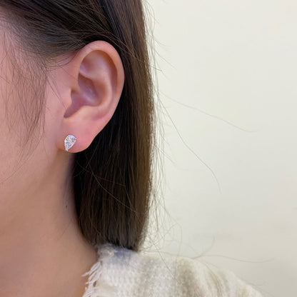 [Royal Jewellery]Ornate Water Drop Shape Earrings