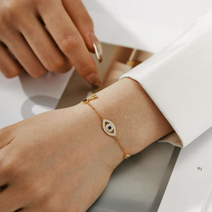[Royal Jewellery]Dainty Eye Shape Necklace