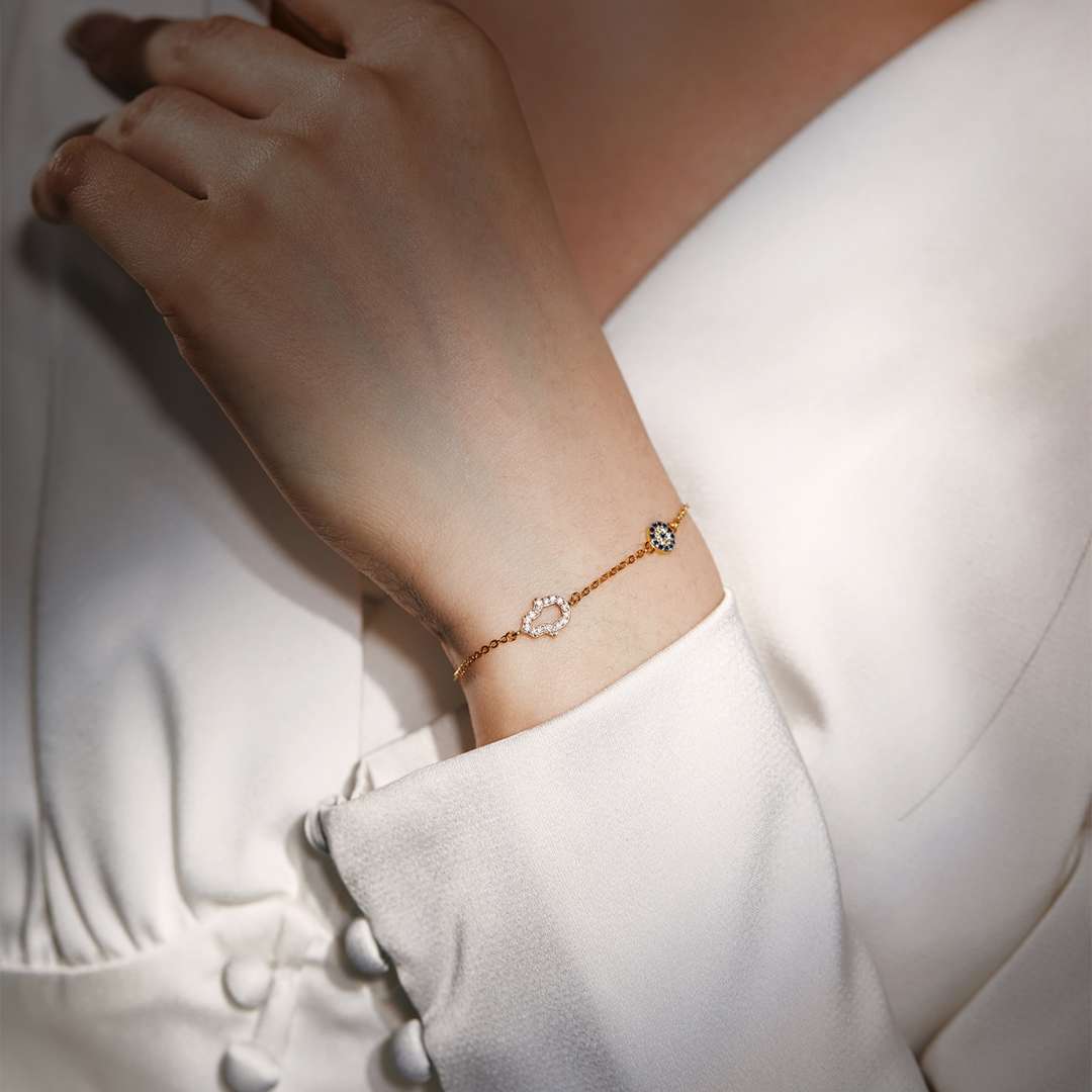 [Royal Jewellery]Gost Shape & Round Shape Necklace