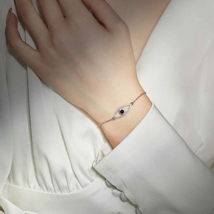[Royal Jewellery]Devil's Eye Hollow Design Bracelet