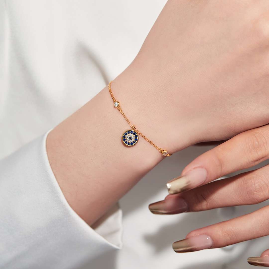[Royal Jewellery]Devil's Eye Round Shape Bracelet