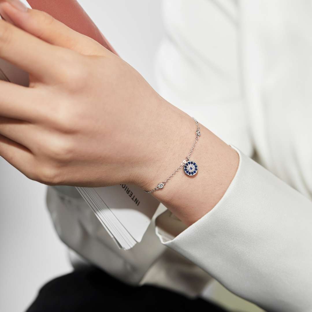 [Royal Jewellery]Devil's Eye Round Shape Bracelet