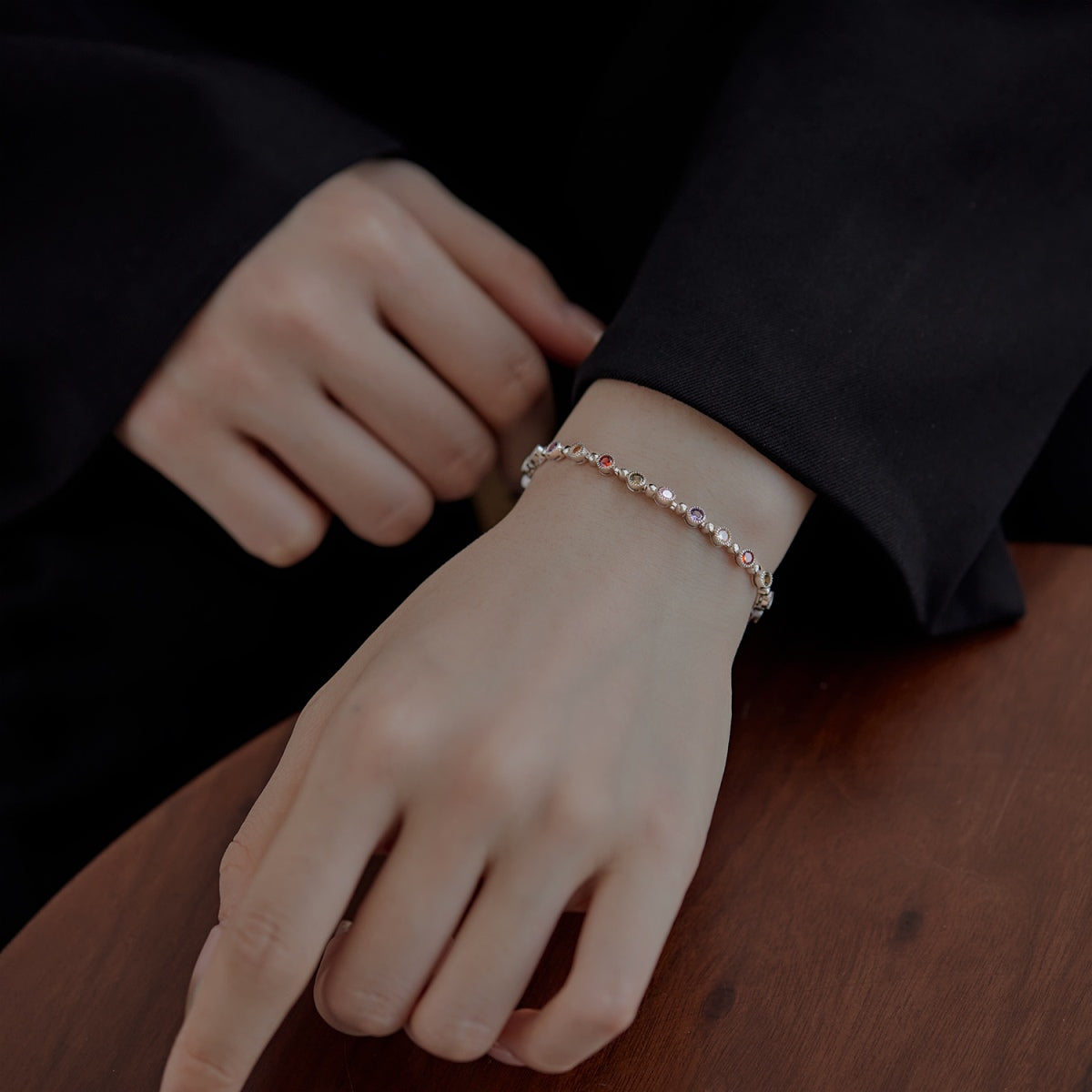 [Royal Jewellery]Sparkling Exquisite Round Cut Party Bracelet