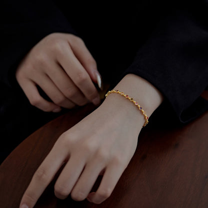 [Royal Jewellery]Sparkling Exquisite Round Cut Party Bracelet