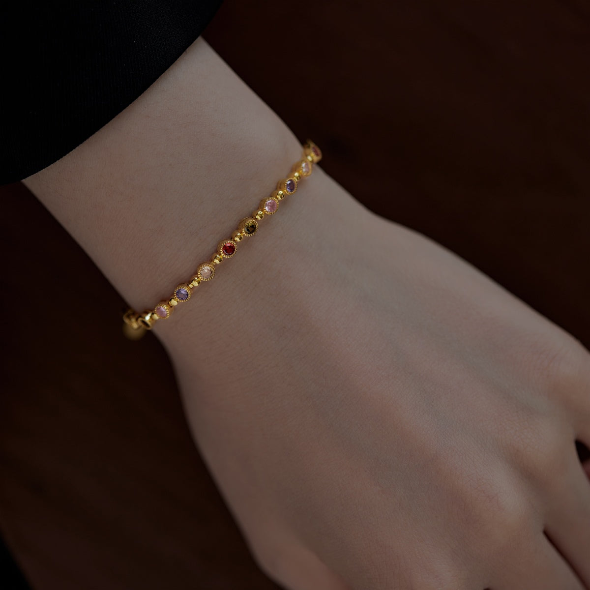 [Royal Jewellery]Sparkling Exquisite Round Cut Party Bracelet