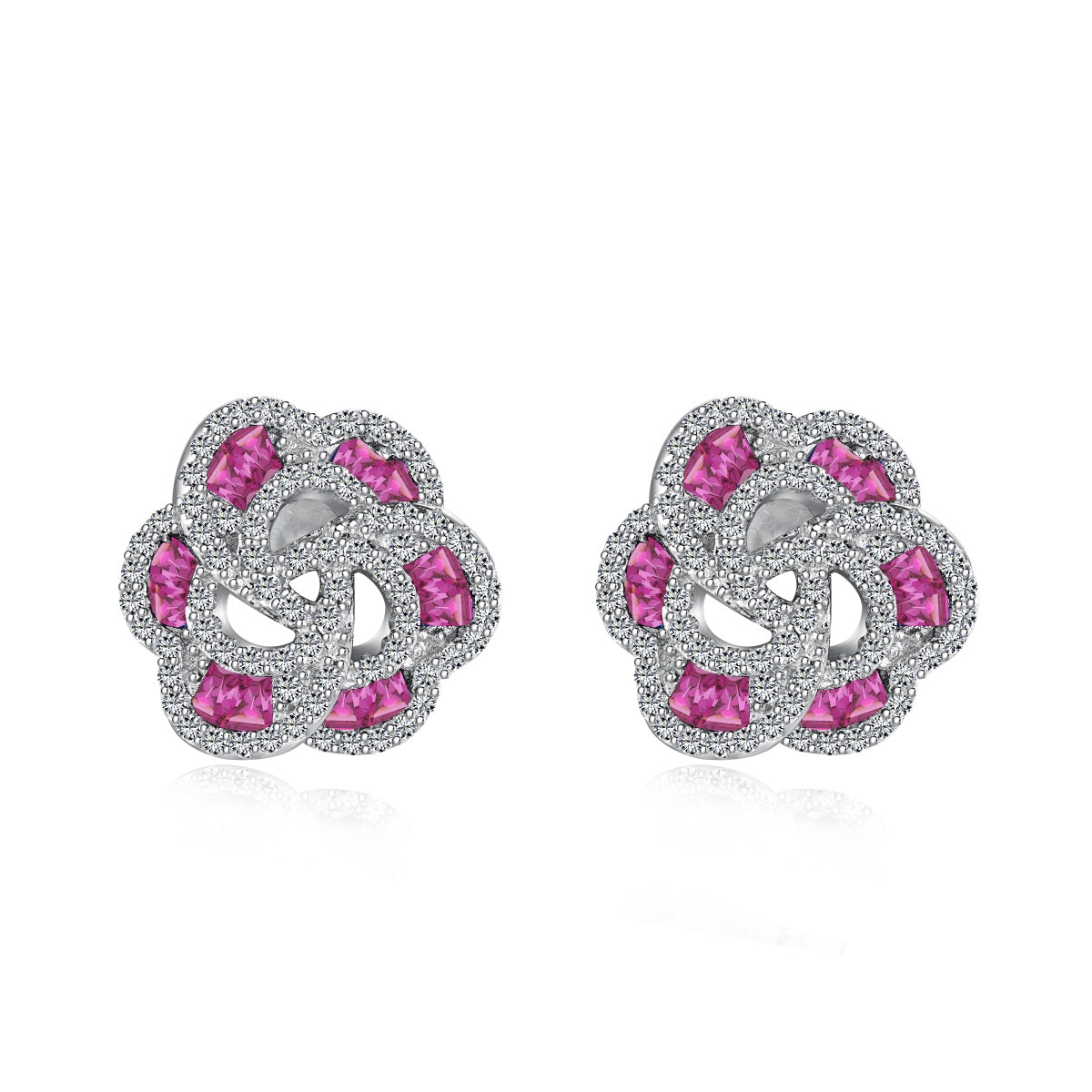 [Royal Jewellery]Exquisite Flower Shape Daily Earrings