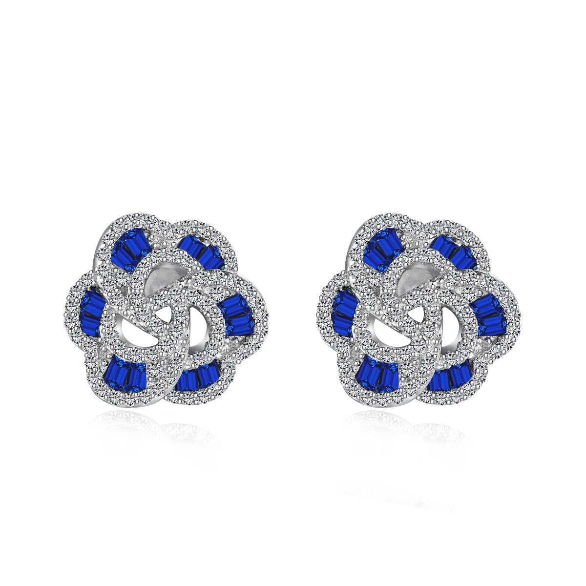 [Royal Jewellery]Exquisite Flower Shape Daily Earrings