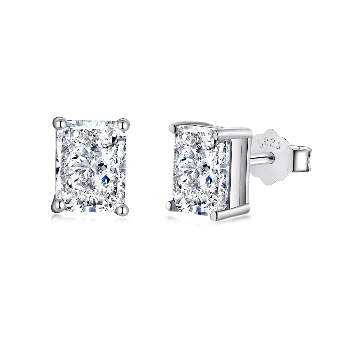 [Royal Jewellery]Radiant Luxurious Princess Cut Daily Earrings