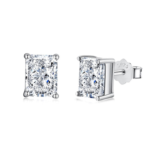 [Royal Jewellery]Radiant Luxurious Princess Cut Daily Earrings