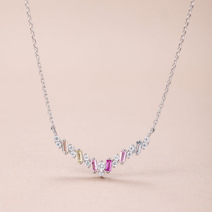 [Royal Jewellery]Dazzling Rainbow Necklace