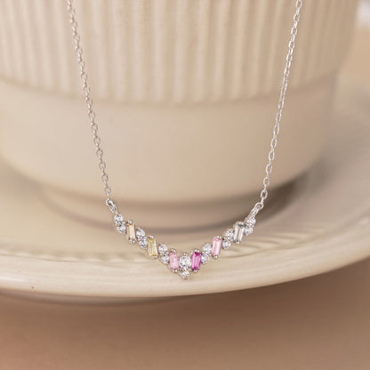 [Royal Jewellery]Dazzling Rainbow Necklace