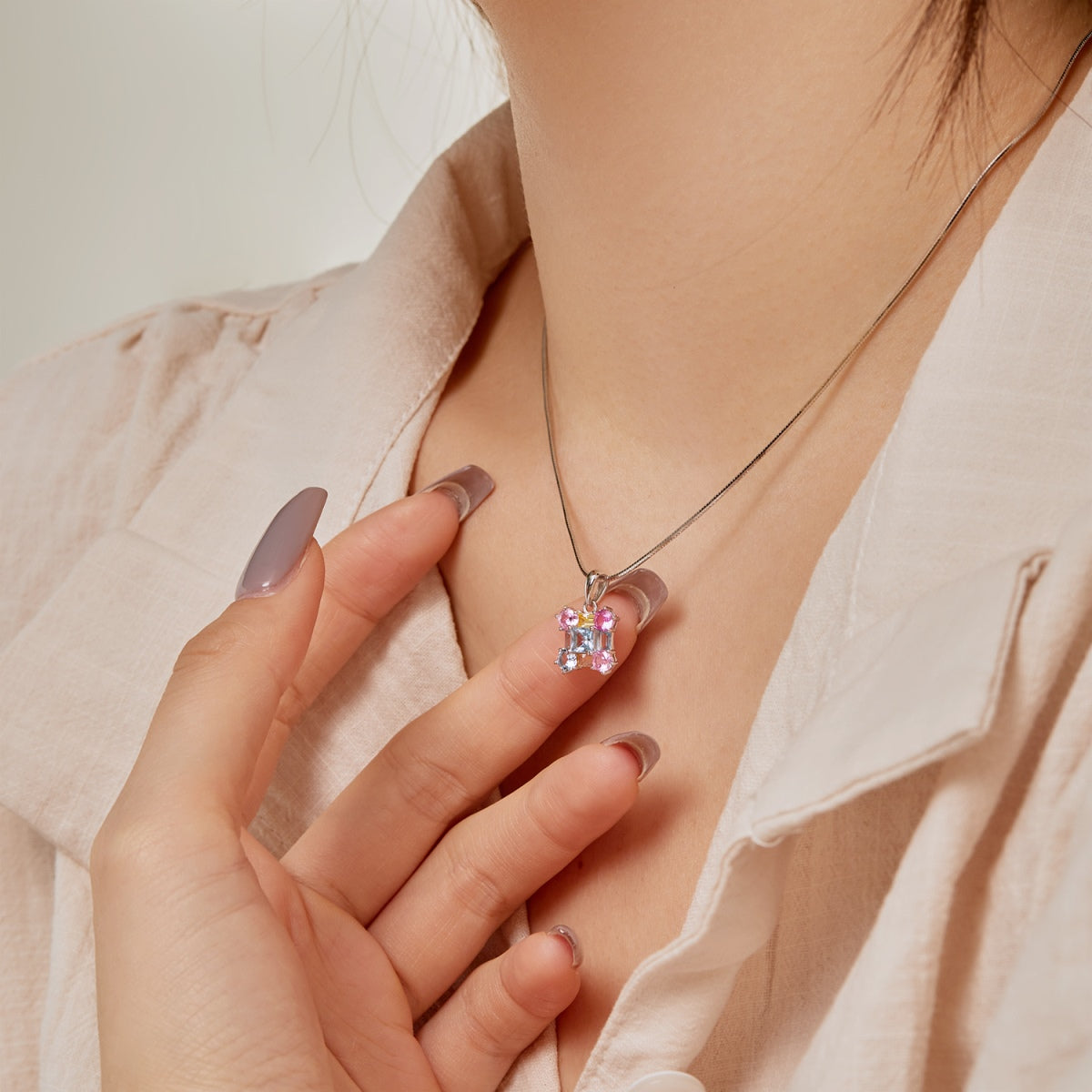 [Royal Jewellery]Gorgeous Multi Colorful Necklace