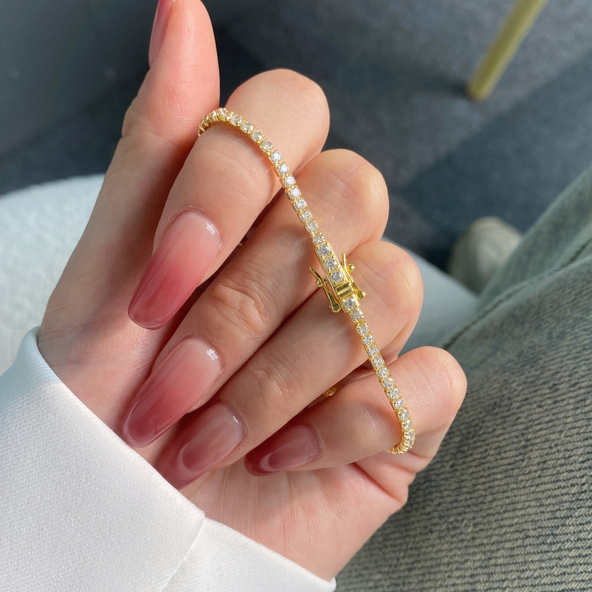 [Royal Jewellery]Radiant Colorful Round Cut Party Bracelet
