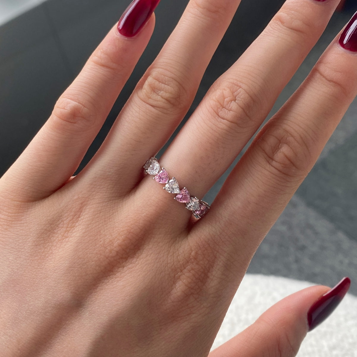[Royal Jewellery]0.25 Carat Radiant Romance Heart Cut Lover Ring