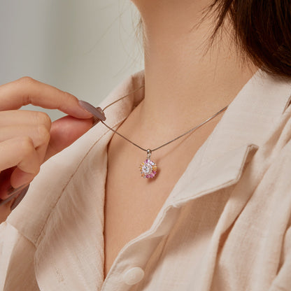 [Royal Jewellery]Charming Flower Colorful Necklace