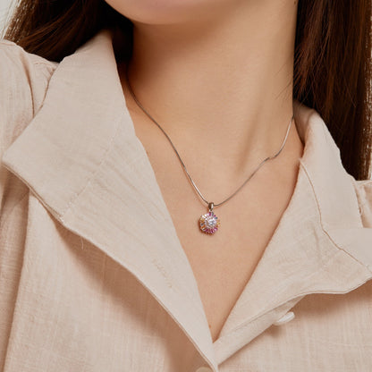 [Royal Jewellery]Charming Flower Colorful Necklace