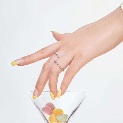 [Royal Jewellery]Charming Colorful Round Cut Daily Ring