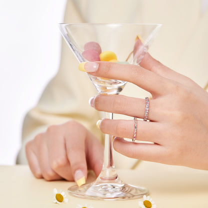 [Royal Jewellery]Charming Colorful Round Cut Daily Ring