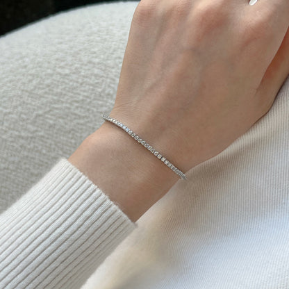 [Royal Jewellery]Dazzling Exquisite Round Cut Daily Bracelet
