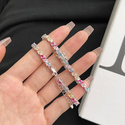 [Royal Jewellery]Ornate Sparkling Multi Cut Party Bracelet